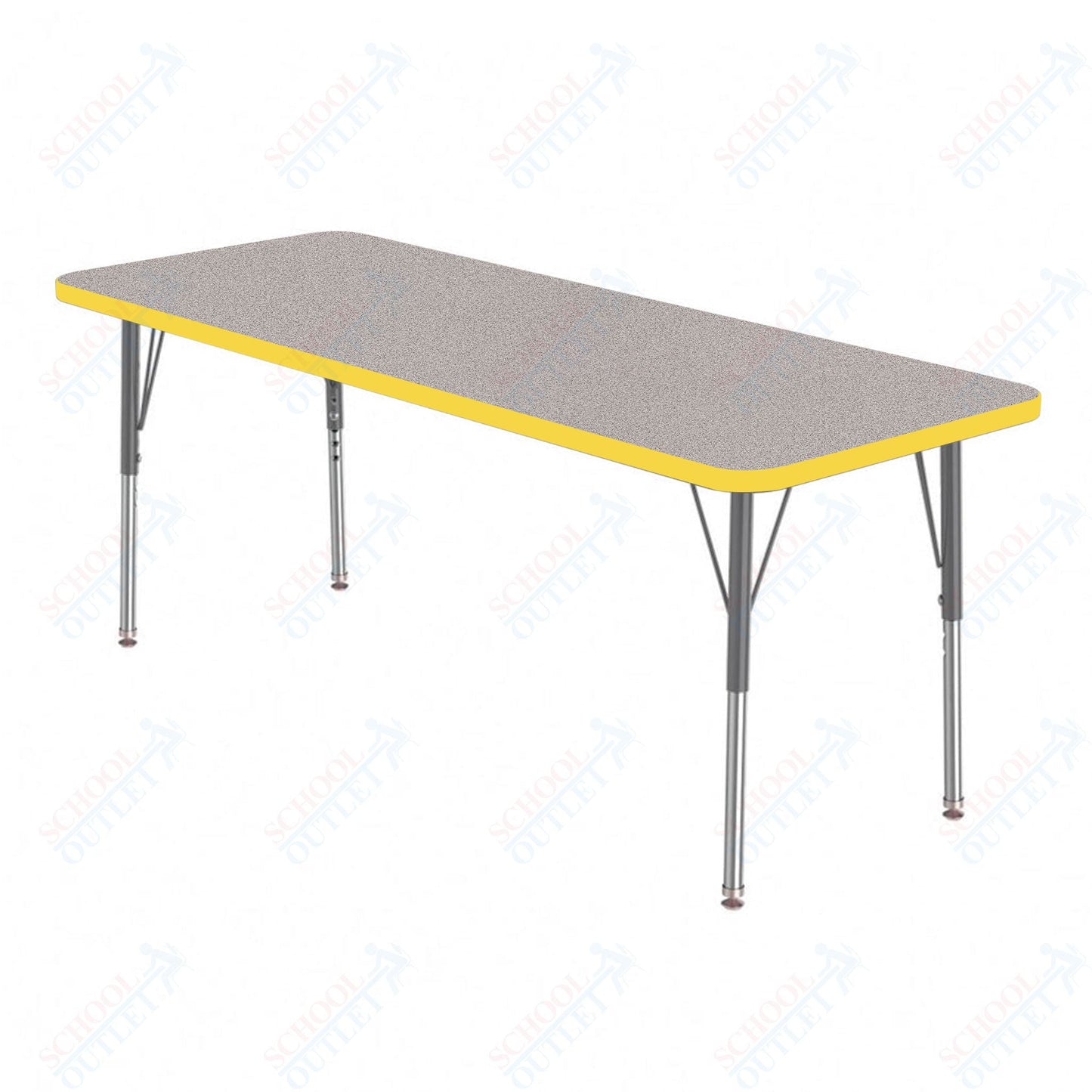 Marco MG2200 Series Rectangle Preschool Table 24" x 48" Adjustable Height 16" - 24" (MG2226 - MA) - SchoolOutlet