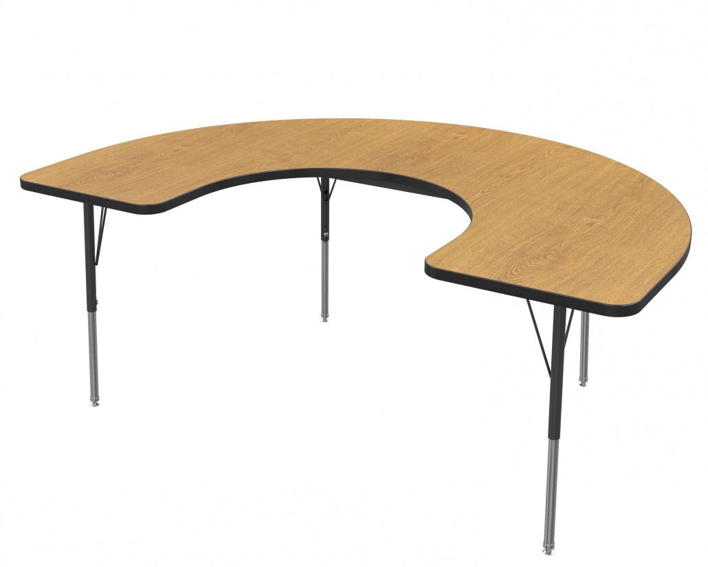 Marco MG2200 Series Horseshoe Preschool Table 48" x 72" Adjustable Height 16" - 24" (MG2227 - MA) - SchoolOutlet