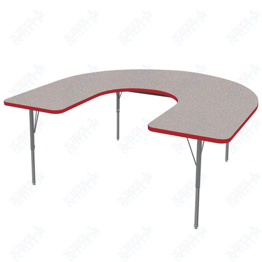 Marco MG2200 Series Horseshoe Preschool Table 48" x 72" Adjustable Height 16" - 24" (MG2227 - MA) - SchoolOutlet