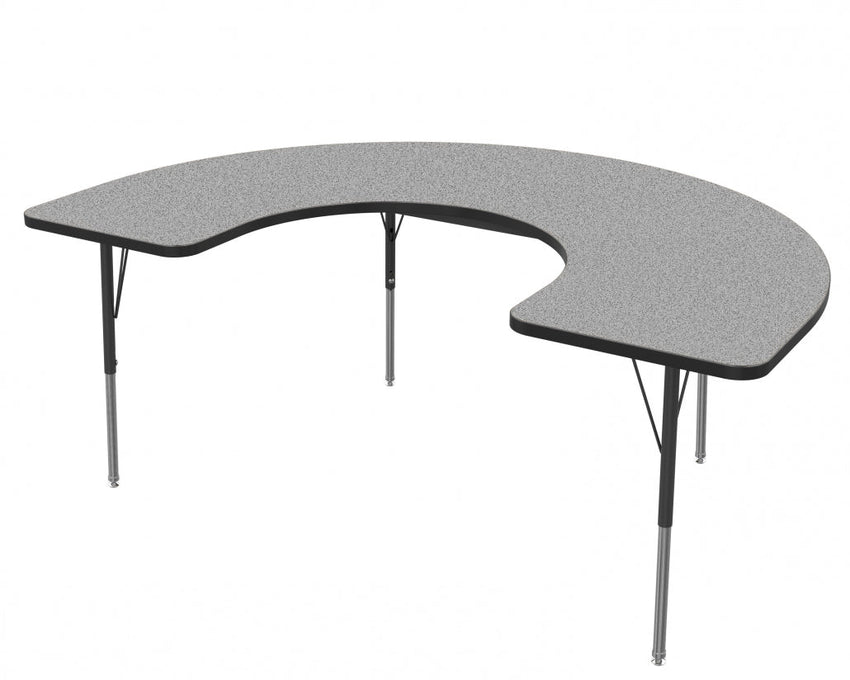 Marco MG2200 Series Horseshoe Activity Table 48" x 72" Adjustable Height 21" - 30" (MG2227 - MB) - SchoolOutlet