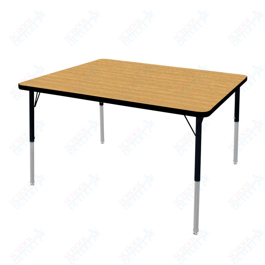 Marco MG2200 Series Rectangle Preschool Table 36" x 48" Adjustable Height 16" - 24" (MG2246 - MA) - SchoolOutlet