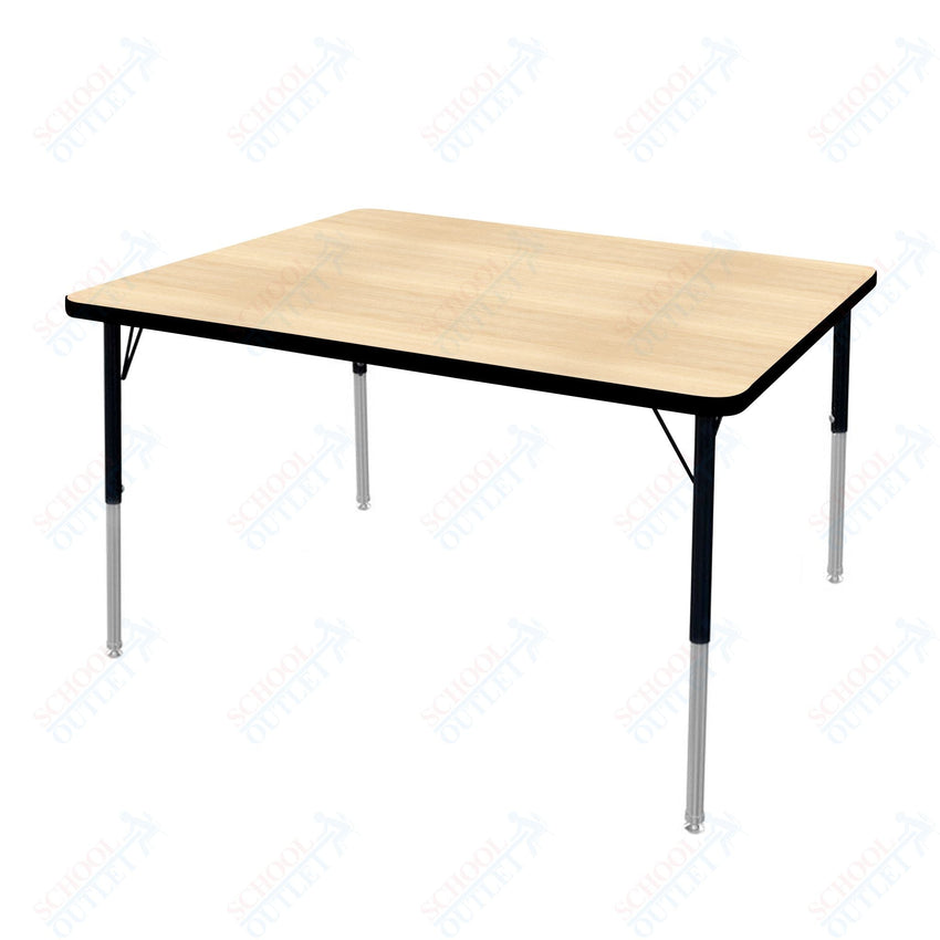 Marco MG2200 Series Rectangle Preschool Table 36" x 48" Adjustable Height 16" - 24" (MG2246 - MA) - SchoolOutlet