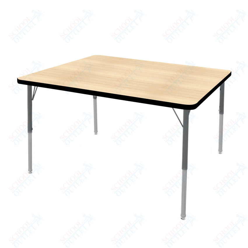 Marco MG2200 Series Rectangle Preschool Table 36" x 48" Adjustable Height 16" - 24" (MG2246 - MA) - SchoolOutlet