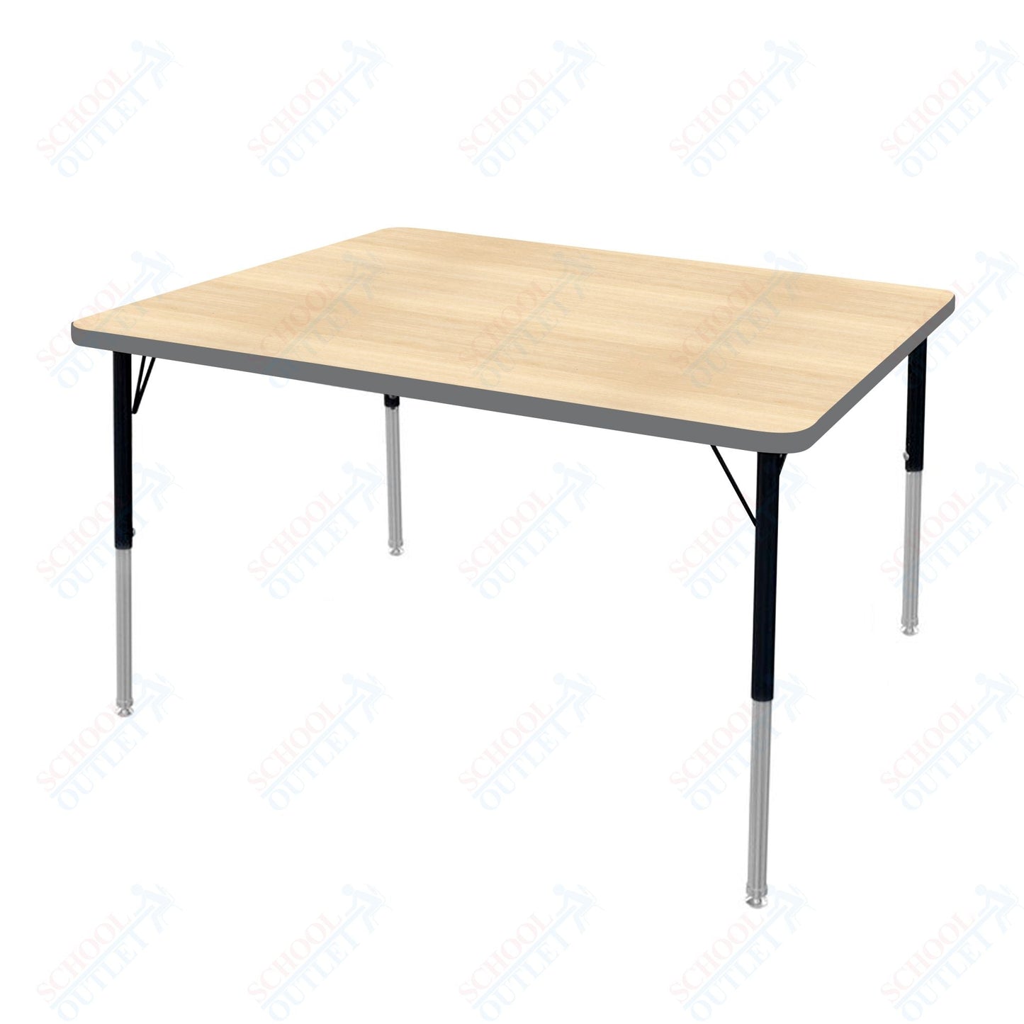 Marco MG2200 Series Rectangle Preschool Table 36" x 48" Adjustable Height 16" - 24" (MG2246 - MA) - SchoolOutlet