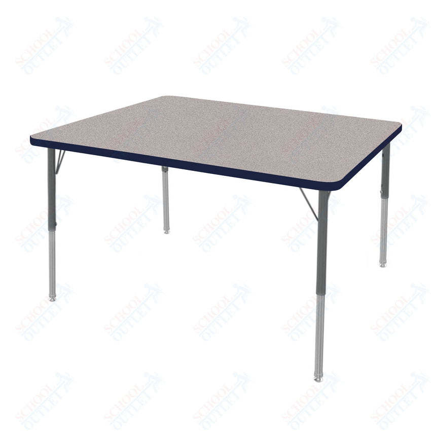 Marco MG2200 Series Rectangle Preschool Table 36" x 48" Adjustable Height 16" - 24" (MG2246 - MA) - SchoolOutlet