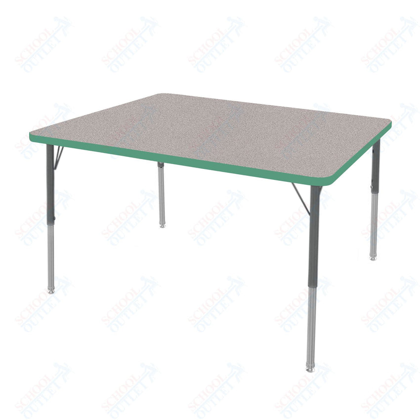 Marco MG2200 Series Rectangle Preschool Table 36" x 48" Adjustable Height 16" - 24" (MG2246 - MA) - SchoolOutlet