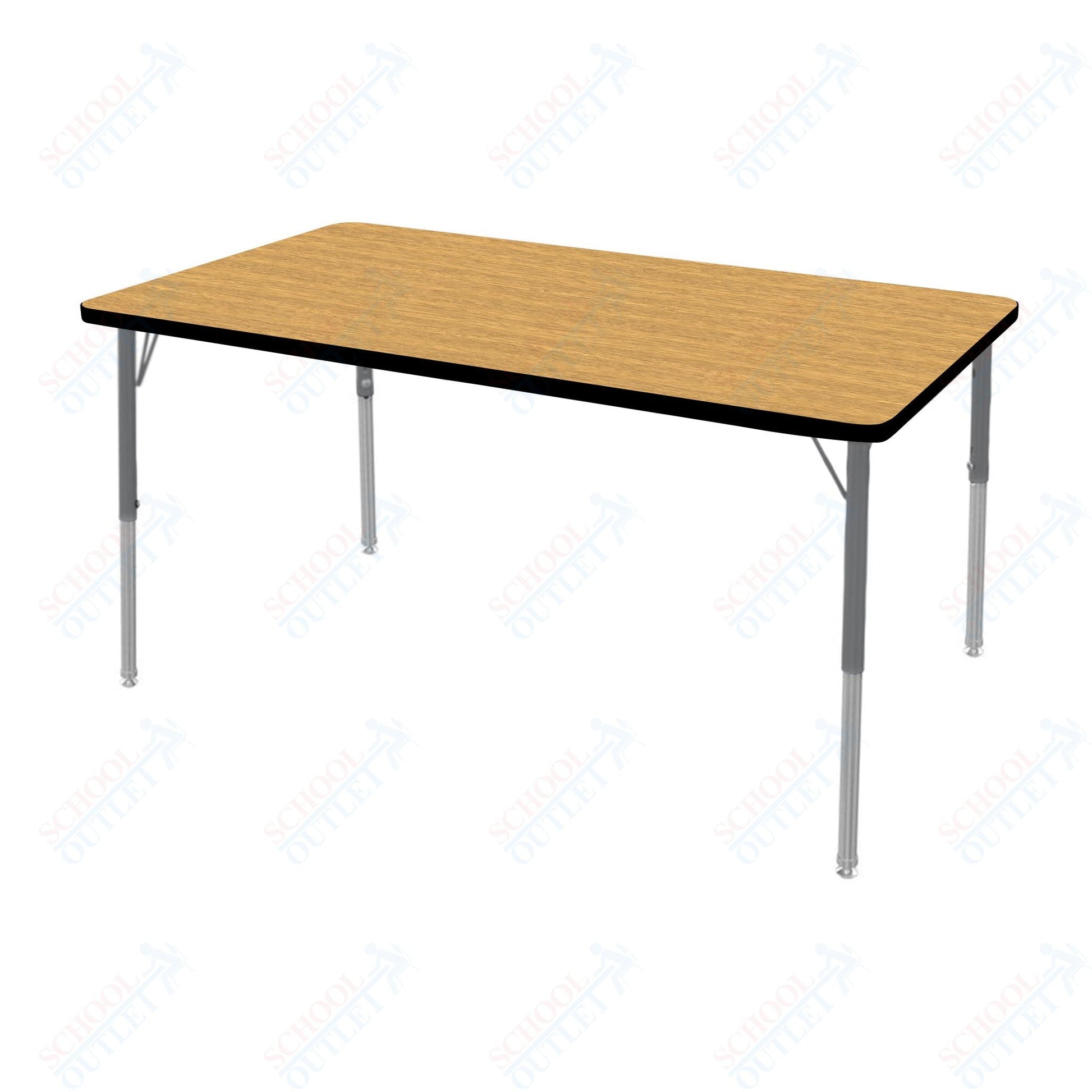 Marco MG2200 Series Rectangle Activity Table 36" x 60" Adjustable Height 21" - 30" (MG2247 - MB) - SchoolOutlet