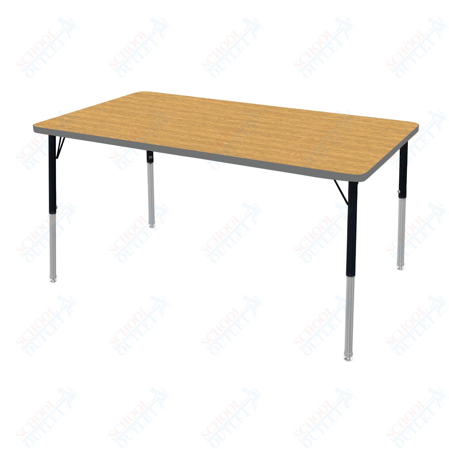 Marco MG2200 Series Rectangle Activity Table 36" x 60" Adjustable Height 21" - 30" (MG2247 - MB) - SchoolOutlet