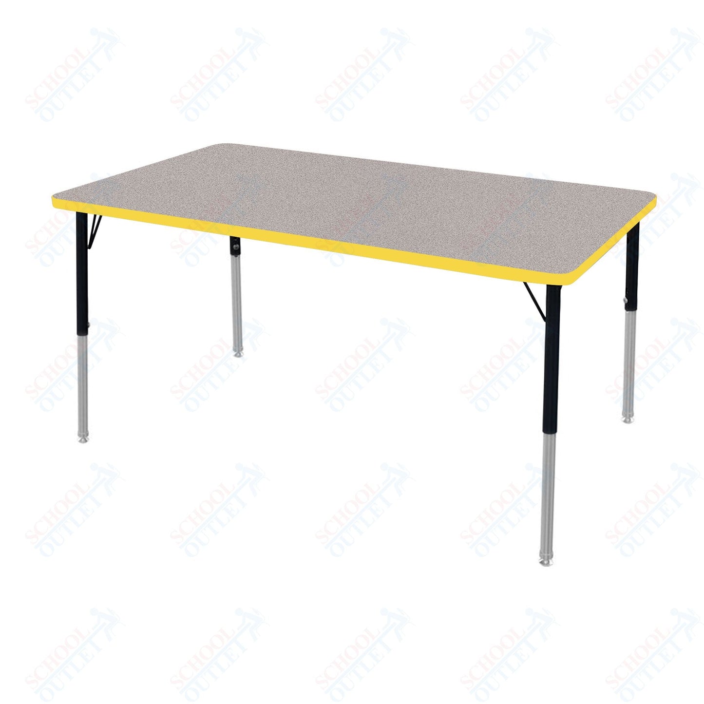 Marco MG2200 Series Rectangle Activity Table 36" x 60" Adjustable Height 21" - 30" (MG2247 - MB) - SchoolOutlet