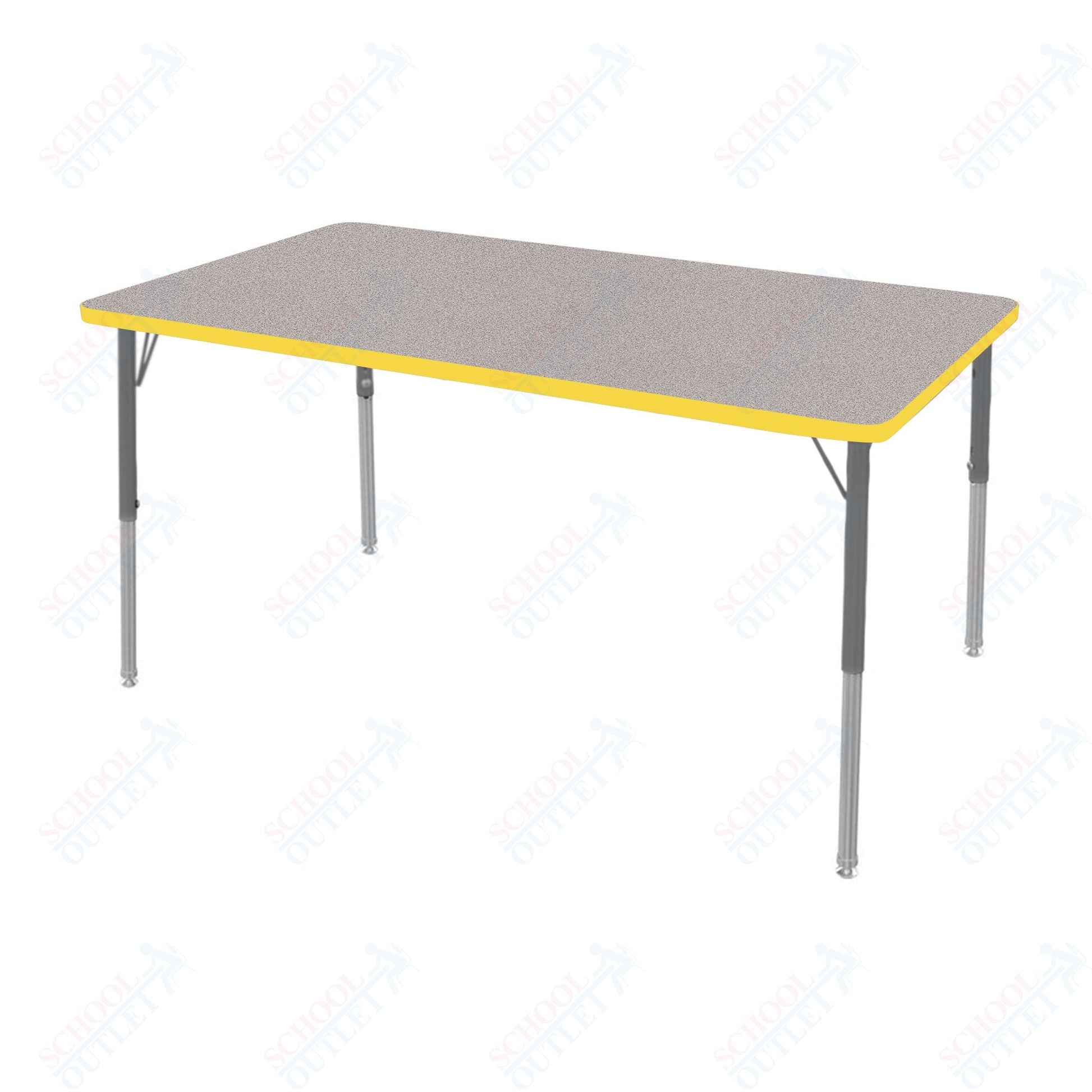 Marco MG2200 Series Rectangle Activity Table 36" x 60" Adjustable Height 21" - 30" (MG2247 - MB) - SchoolOutlet