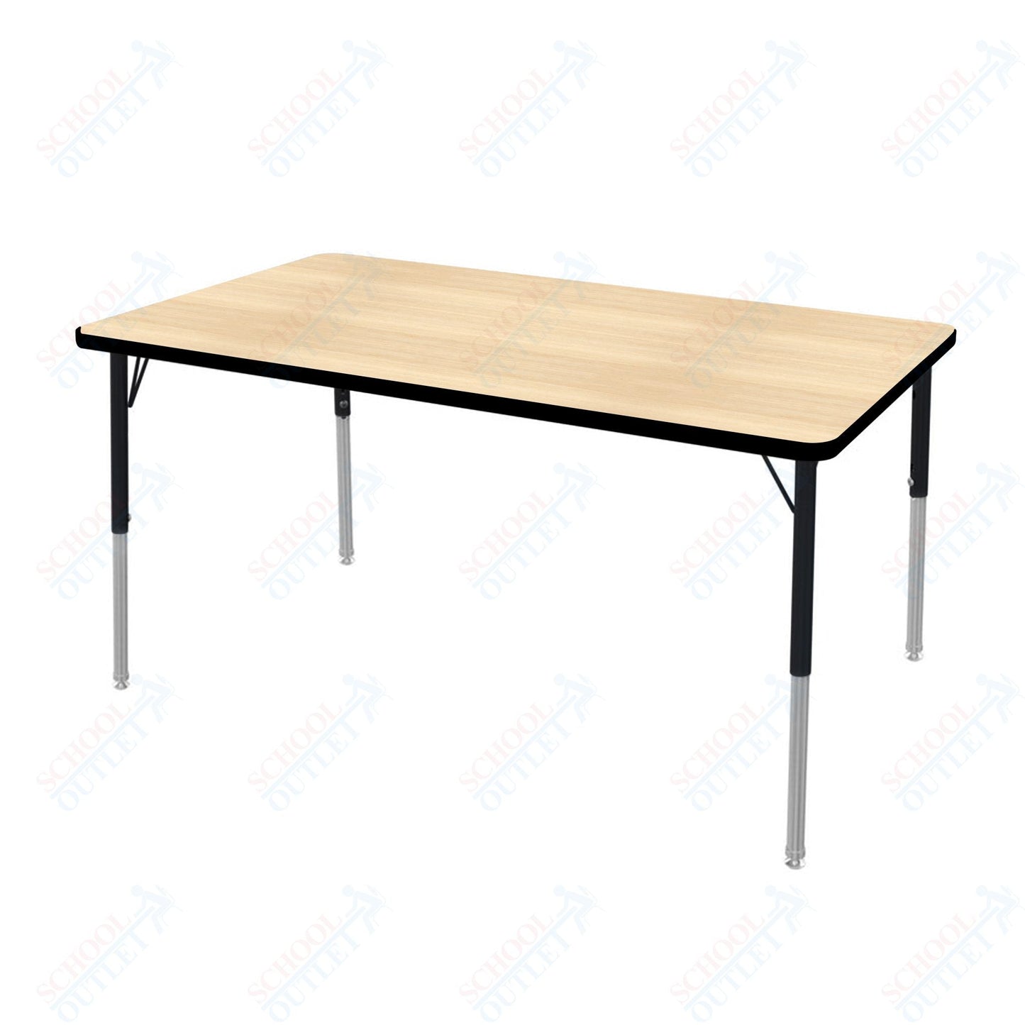 Marco MG2200 Series Rectangle Preschool Table 36" x 72" Adjustable Height 16" - 24" (MG2248 - MA) - SchoolOutlet