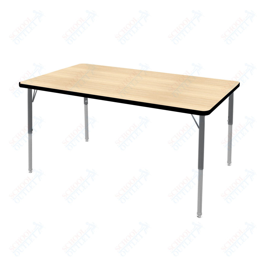 Marco MG2200 Series Rectangle Preschool Table 36" x 72" Adjustable Height 16" - 24" (MG2248 - MA) - SchoolOutlet