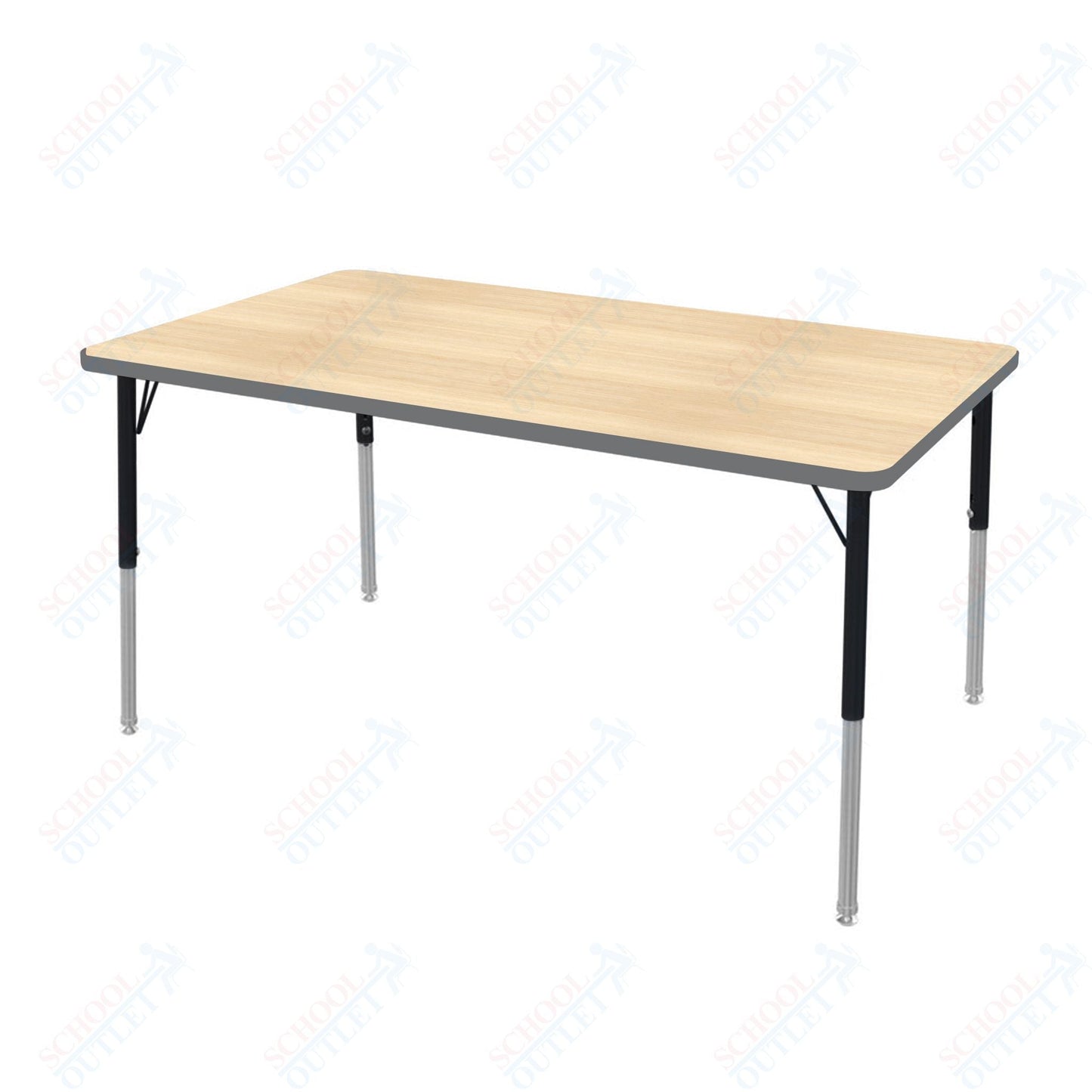 Marco MG2200 Series Rectangle Preschool Table 36" x 72" Adjustable Height 16" - 24" (MG2248 - MA) - SchoolOutlet