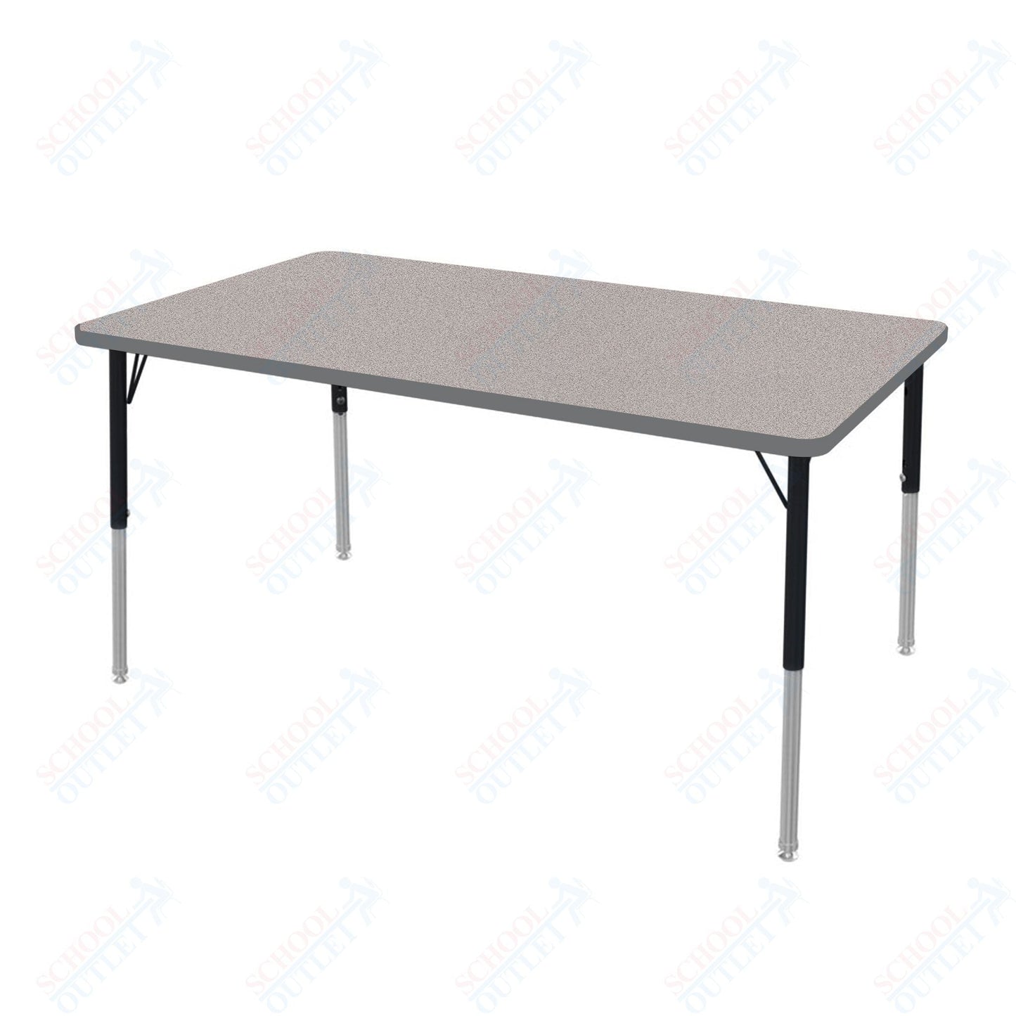 Marco MG2200 Series Rectangle Preschool Table 36" x 72" Adjustable Height 16" - 24" (MG2248 - MA) - SchoolOutlet