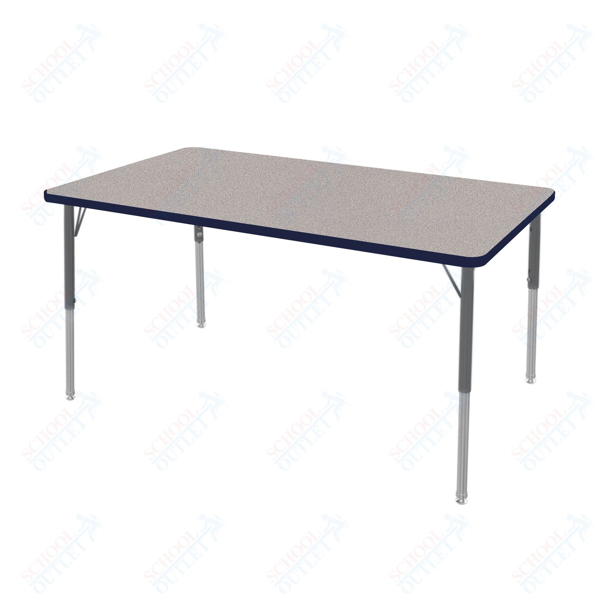 Marco MG2200 Series Rectangle Preschool Table 36" x 72" Adjustable Height 16" - 24" (MG2248 - MA) - SchoolOutlet