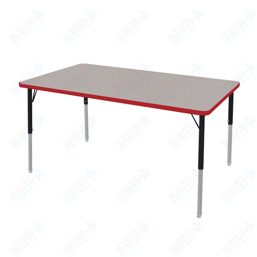 Marco MG2200 Series Rectangle Preschool Table 36" x 72" Adjustable Height 16" - 24" (MG2248 - MA) - SchoolOutlet