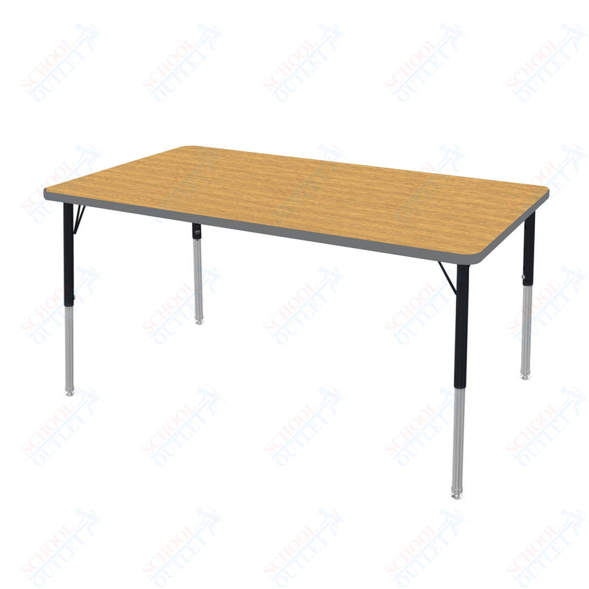 Marco MG2200 Series Rectangle Preschool Table 36" x 72" Adjustable Height 16" - 24" (MG2248 - MA) - SchoolOutlet