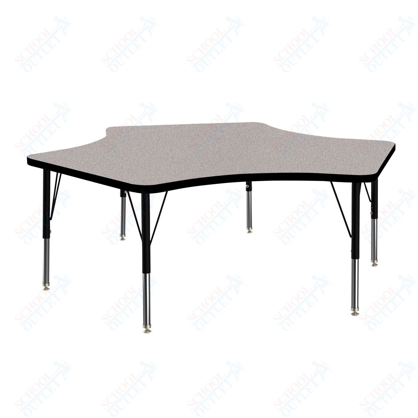 Marco MG2200 Series Delta Activity Table 60" x 60" Adjustable Height 21" - 30" (MG2251 - MB) - SchoolOutlet