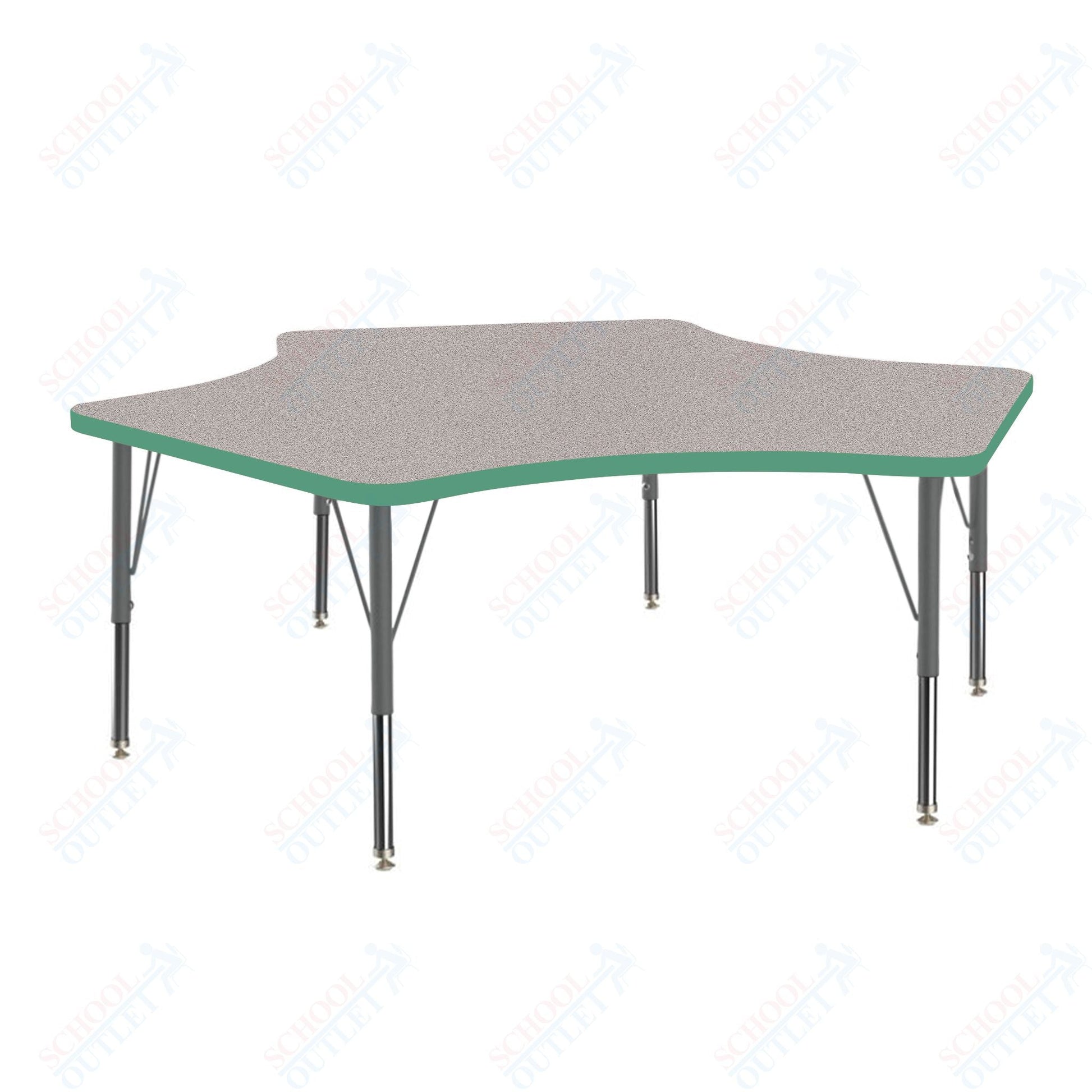 Marco MG2200 Series Delta Activity Table 60" x 60" Adjustable Height 21" - 30" (MG2251 - MB) - SchoolOutlet