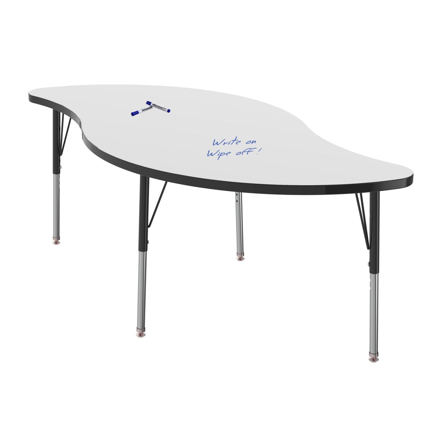 Marco MG2200 Series Veer Preschool Table w/ Dry Erase Top 30" x 60" Adj Height 16" - 24" (MG2255 - DA) - SchoolOutlet