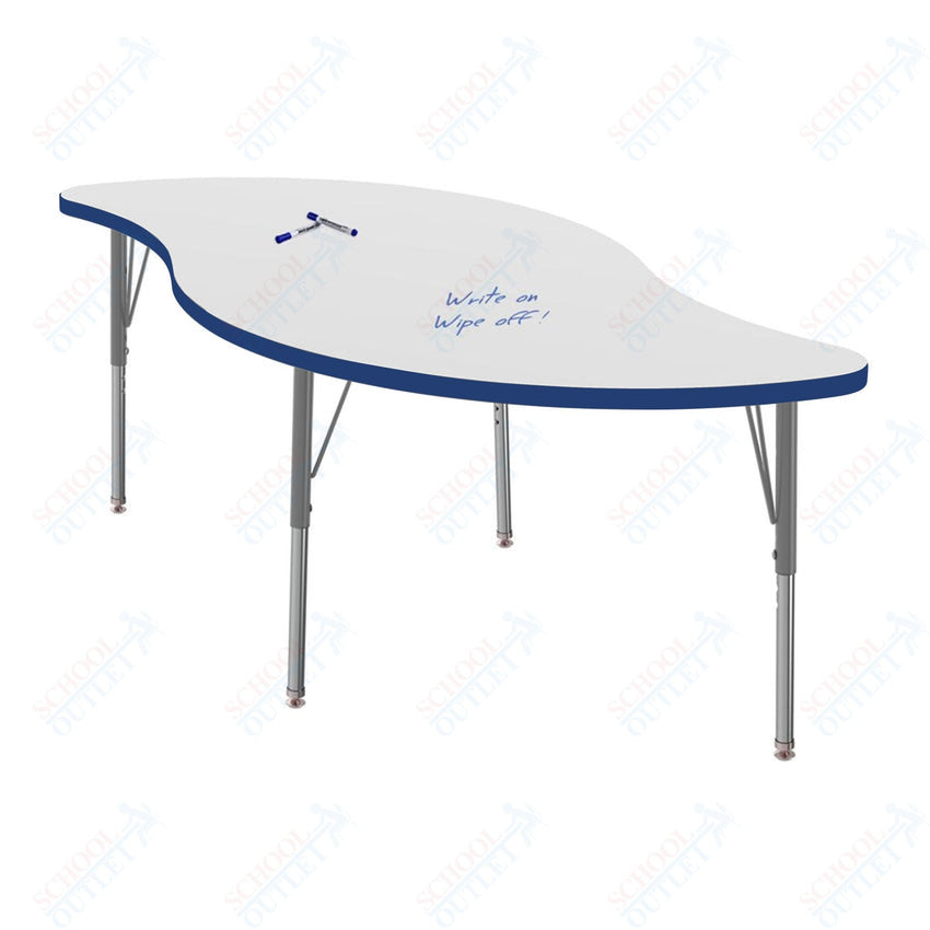 Marco MG2200 Series Veer Activity Table w/ Dry Erase Top 30" x 60" Adj Height 21" - 30" (MG2255 - DB) - SchoolOutlet