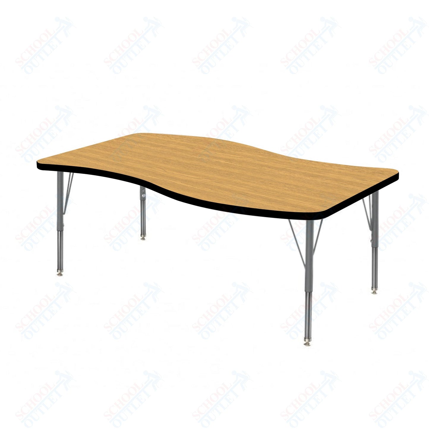 Marco MG2200 Series Wave Activity Table 30" x 54" Adjustable Height 21" - 30" (MG2258 - MB) - SchoolOutlet