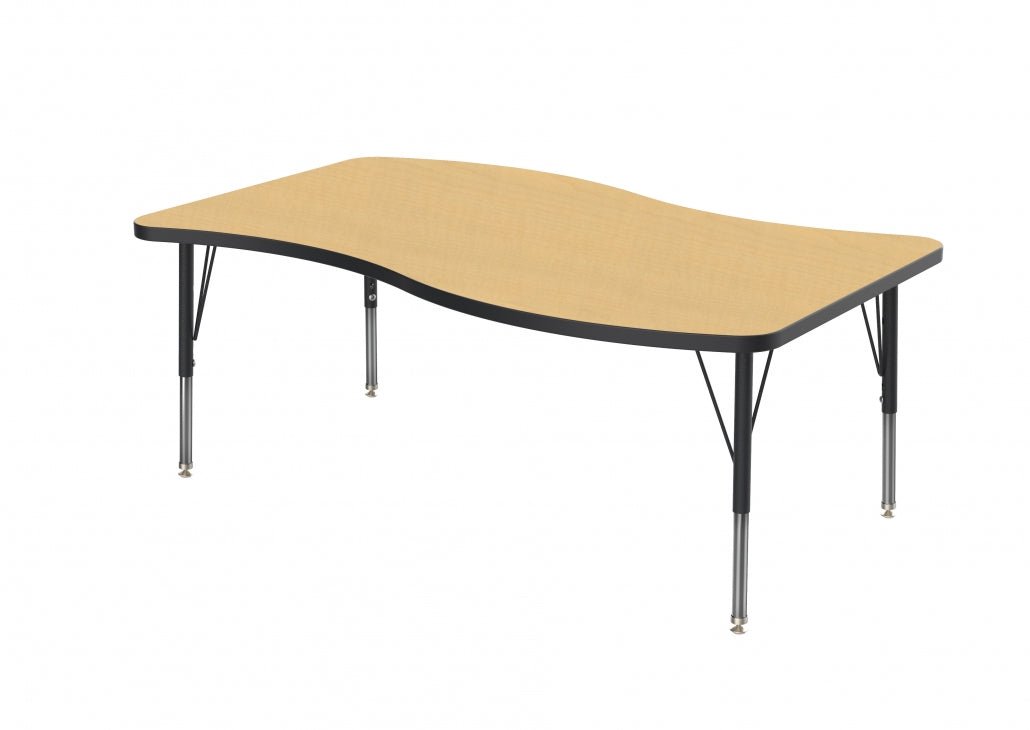 Marco MG2200 Series Wave Activity Table 30" x 54" Adjustable Height 21" - 30" (MG2258 - MB) - SchoolOutlet