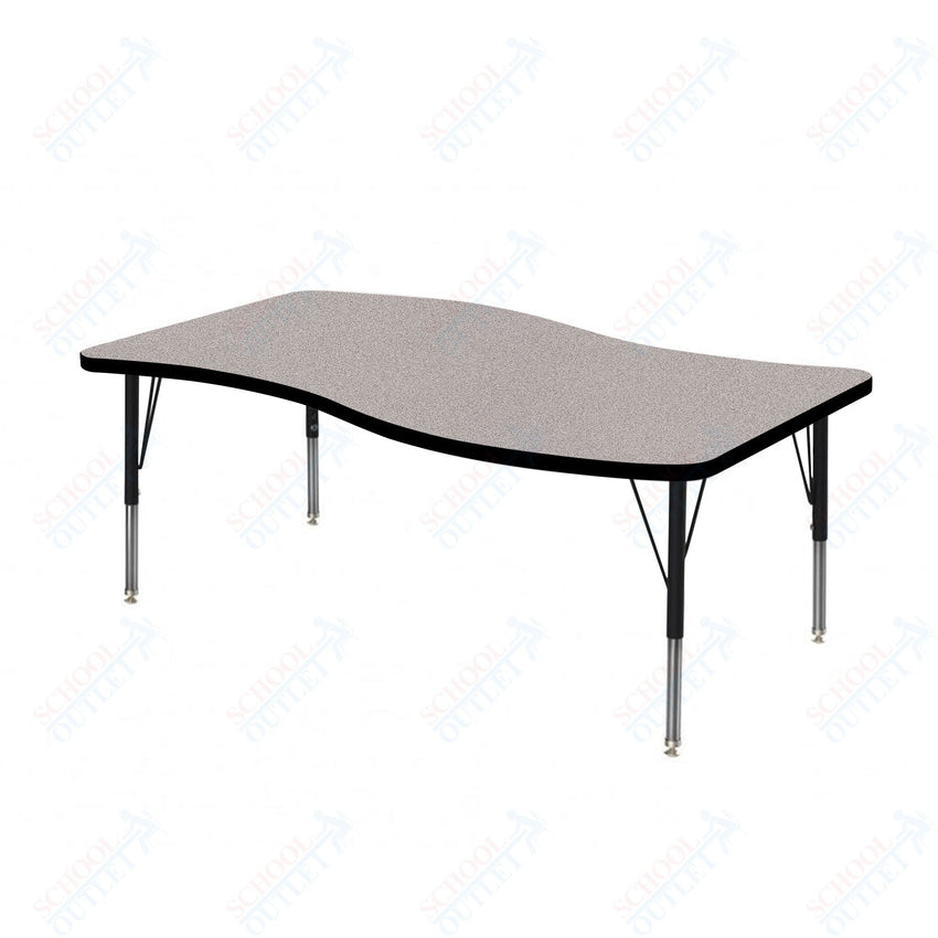 Marco MG2200 Series Wave Activity Table 30" x 60" Adjustable Height 21" - 30" (MG2259 - MB) - SchoolOutlet