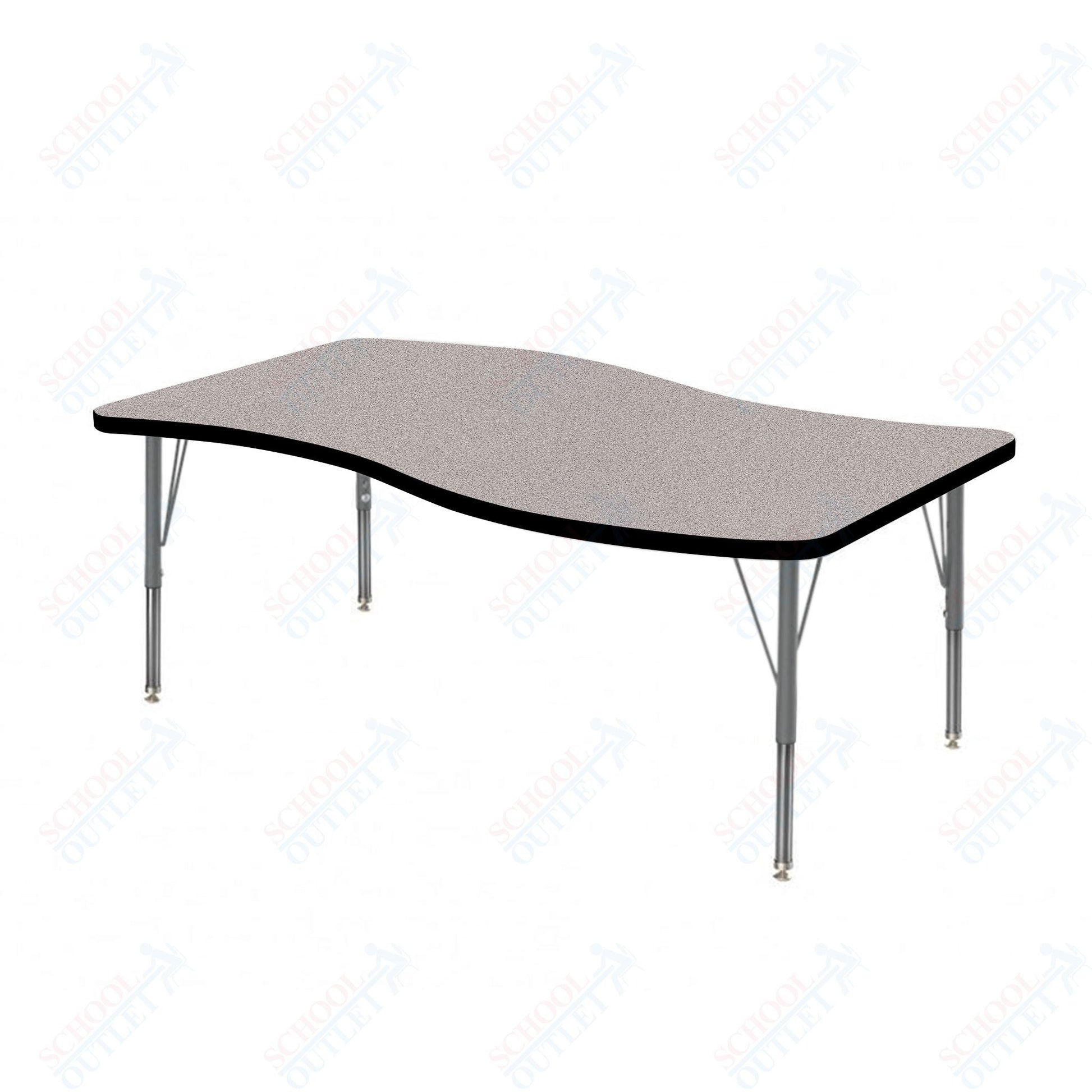 Marco MG2200 Series Wave Activity Table 30" x 60" Adjustable Height 21" - 30" (MG2259 - MB) - SchoolOutlet