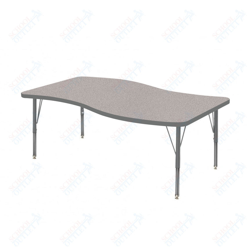 Marco MG2200 Series Wave Activity Table 30" x 60" Adjustable Height 21" - 30" (MG2259 - MB) - SchoolOutlet