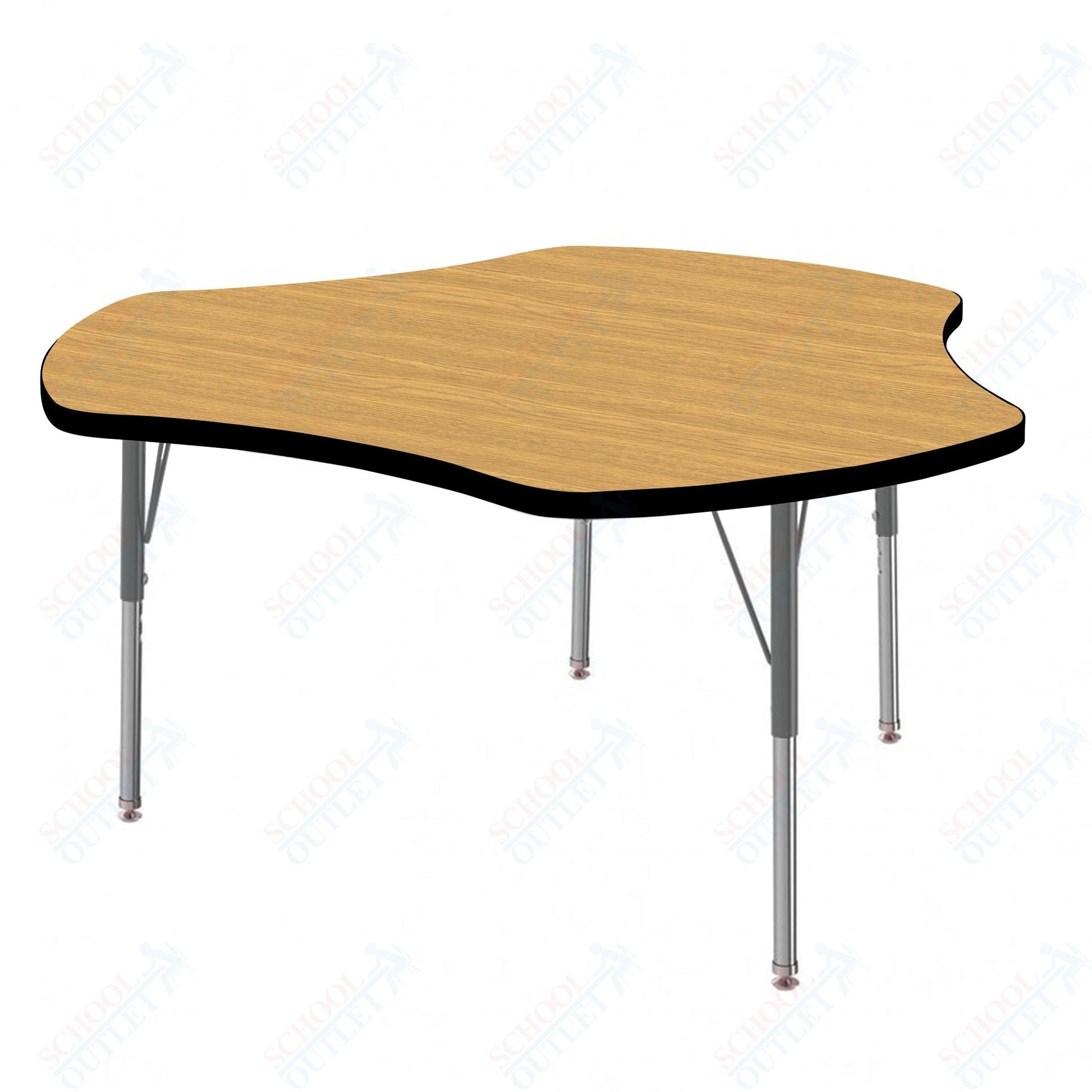 Marco MG2200 Series 48" Triad Preschool Table Adjustable Height 16" - 24" (MG2264 - MA) - SchoolOutlet