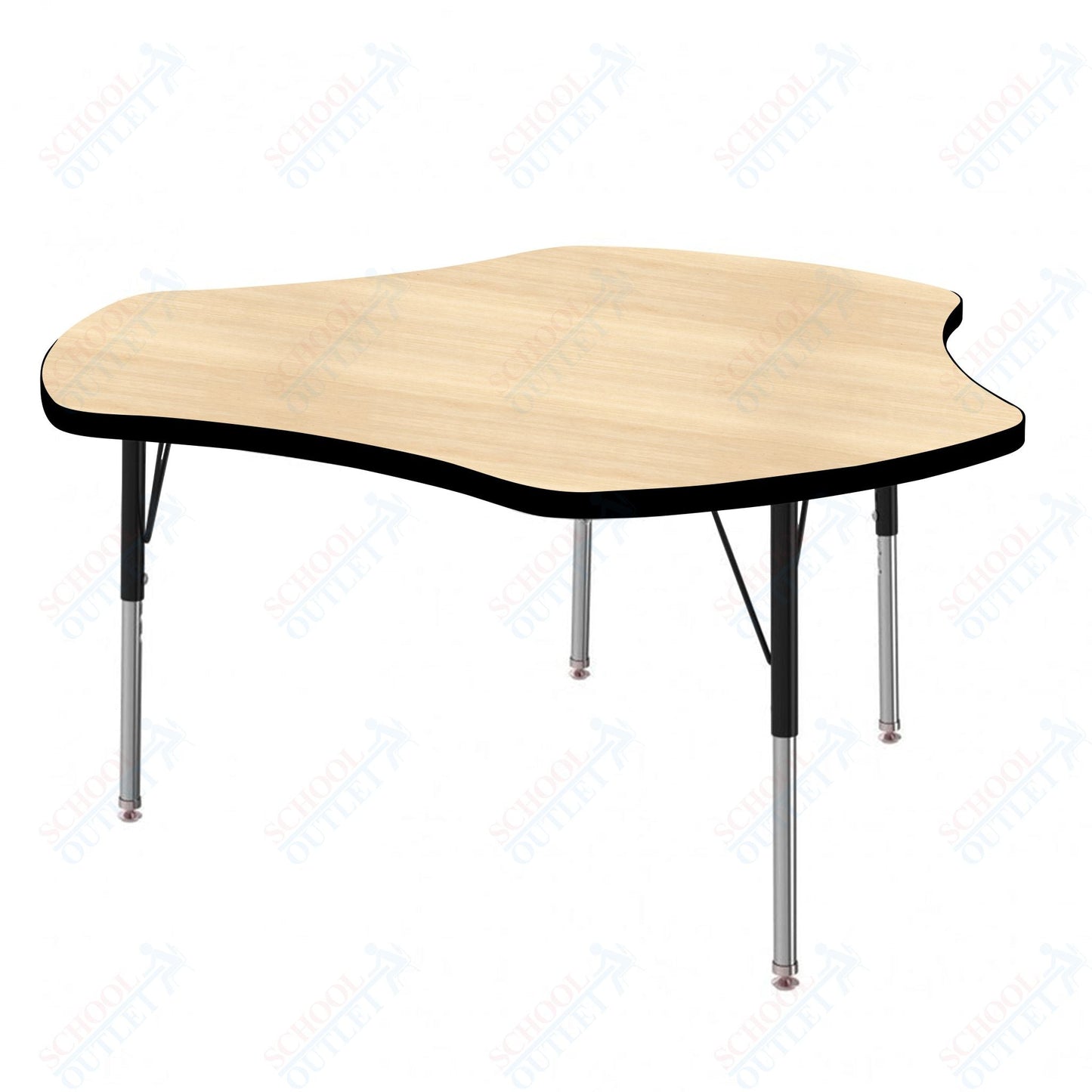 Marco MG2200 Series 48" Triad Preschool Table Adjustable Height 16" - 24" (MG2264 - MA) - SchoolOutlet