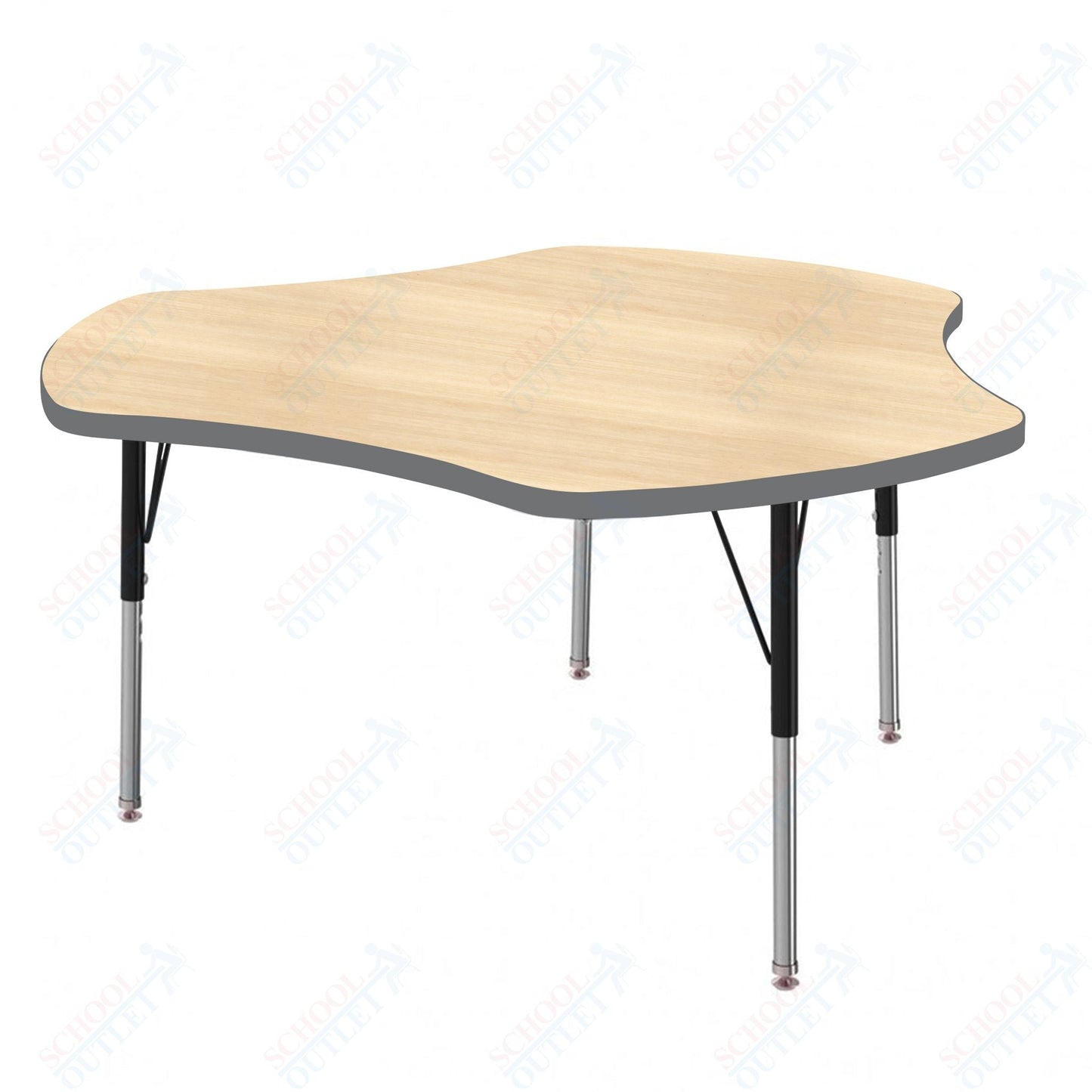 Marco MG2200 Series 48" Triad Preschool Table Adjustable Height 16" - 24" (MG2264 - MA) - SchoolOutlet