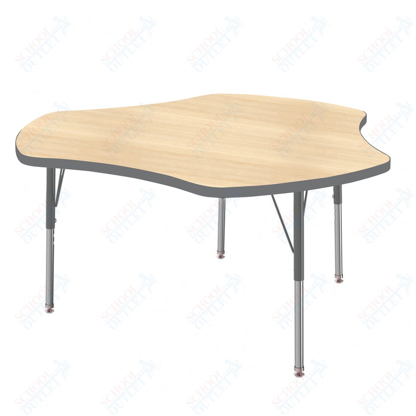 Marco MG2200 Series 48" Triad Preschool Table Adjustable Height 16" - 24" (MG2264 - MA) - SchoolOutlet