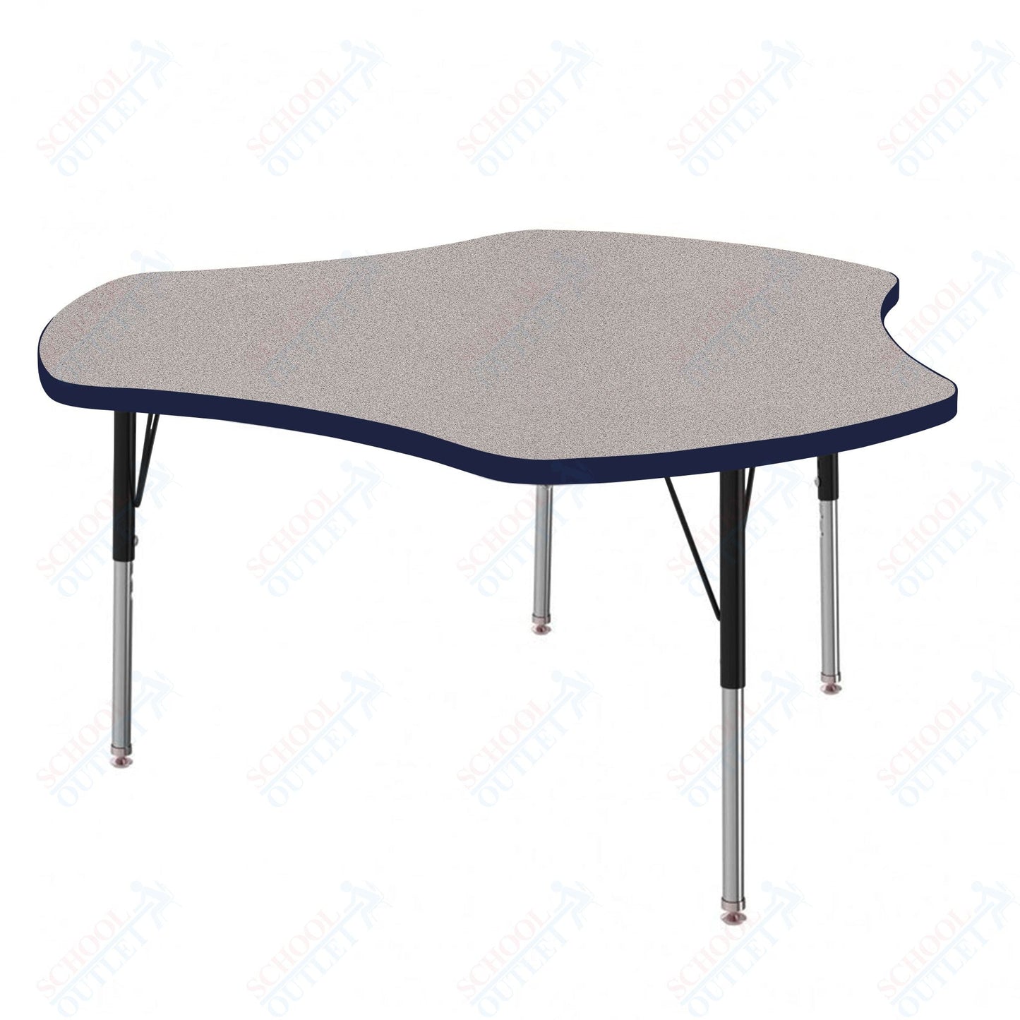 Marco MG2200 Series 48" Triad Preschool Table Adjustable Height 16" - 24" (MG2264 - MA) - SchoolOutlet