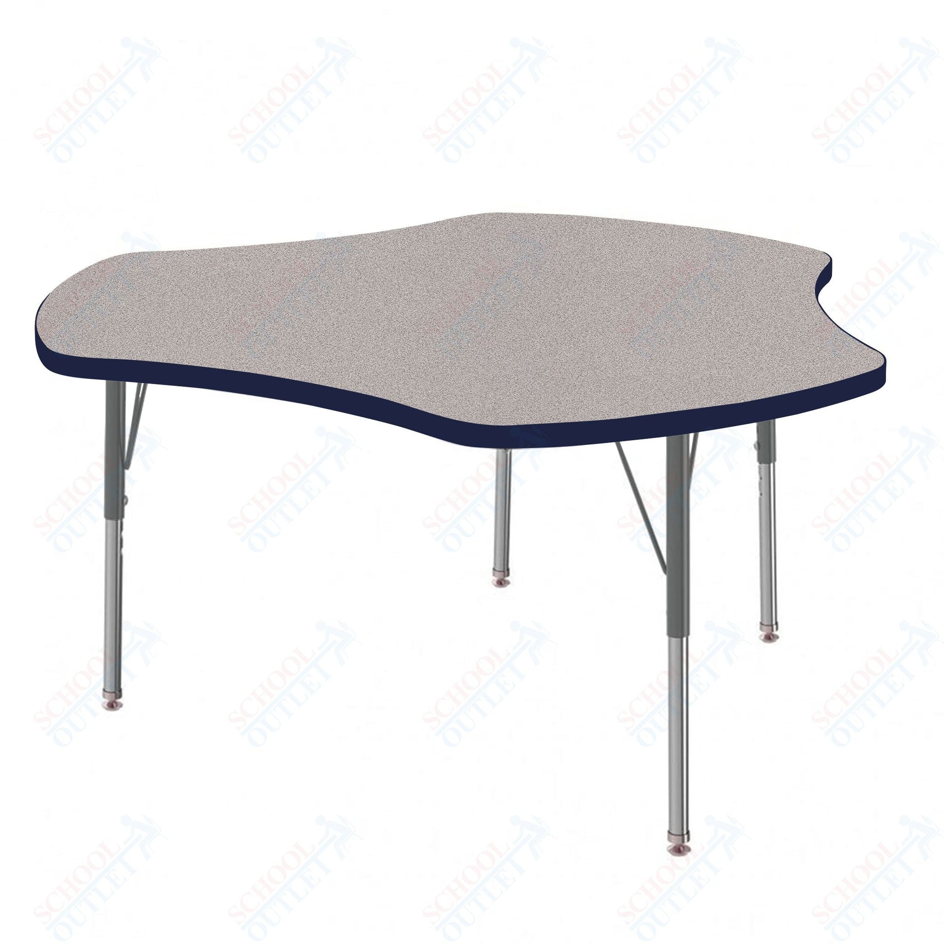 Marco MG2200 Series 48" Triad Preschool Table Adjustable Height 16" - 24" (MG2264 - MA) - SchoolOutlet