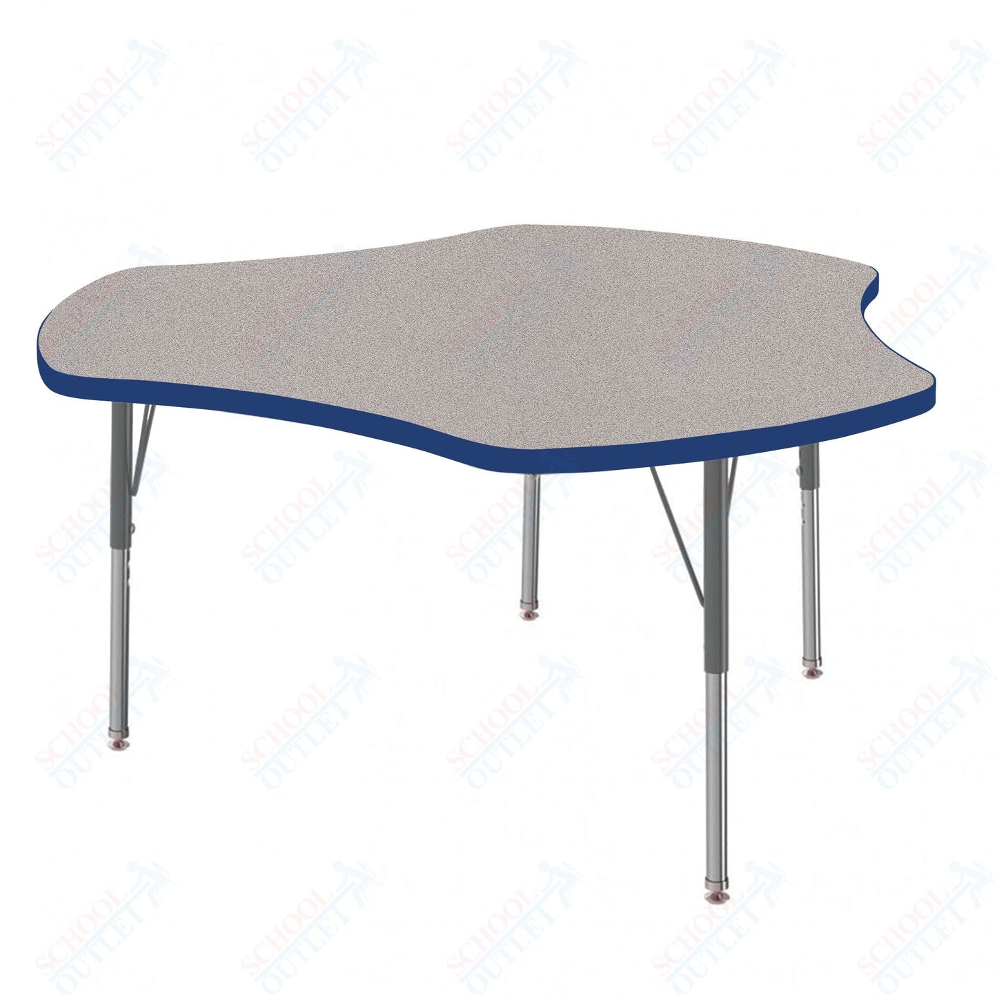 Marco MG2200 Series 48" Triad Preschool Table Adjustable Height 16" - 24" (MG2264 - MA) - SchoolOutlet