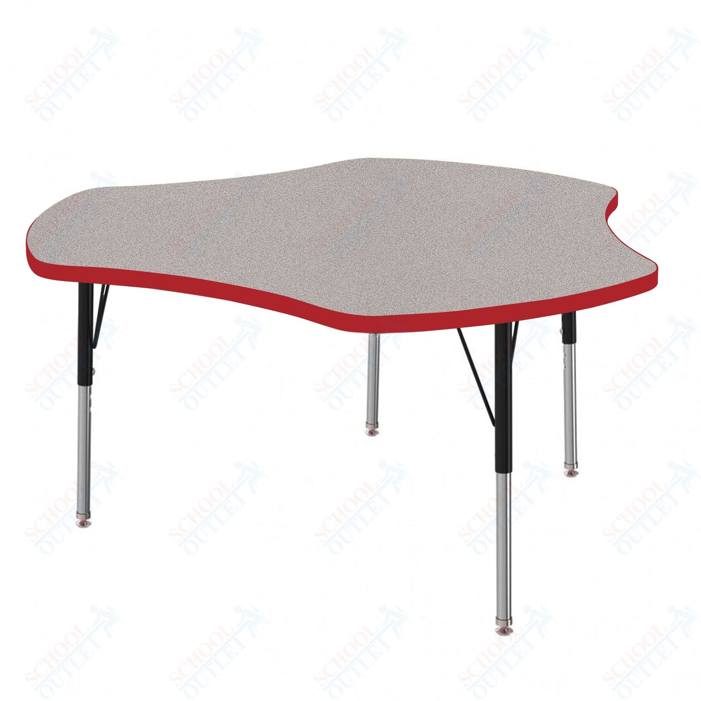 Marco MG2200 Series 48" Triad Preschool Table Adjustable Height 16" - 24" (MG2264 - MA) - SchoolOutlet