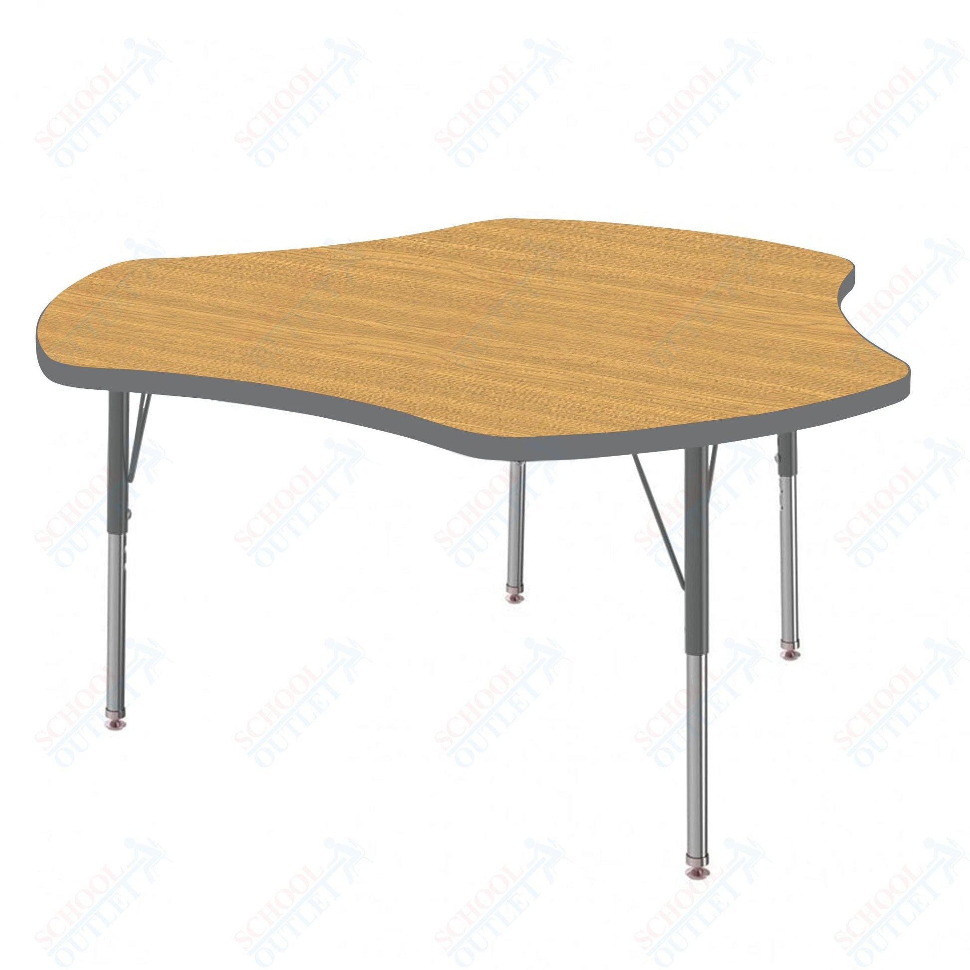 Marco MG2200 Series 48" Triad Preschool Table Adjustable Height 16" - 24" (MG2264 - MA) - SchoolOutlet