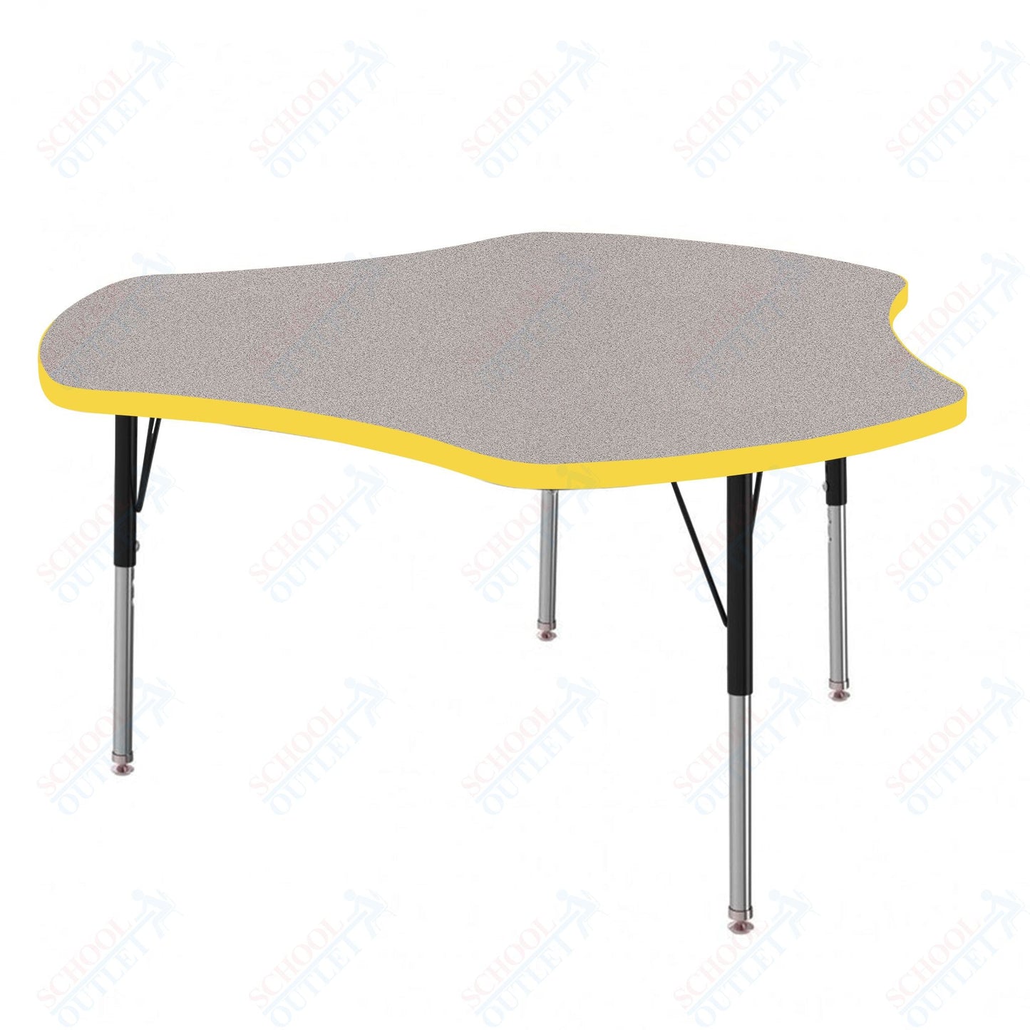 Marco MG2200 Series 48" Triad Preschool Table Adjustable Height 16" - 24" (MG2264 - MA) - SchoolOutlet