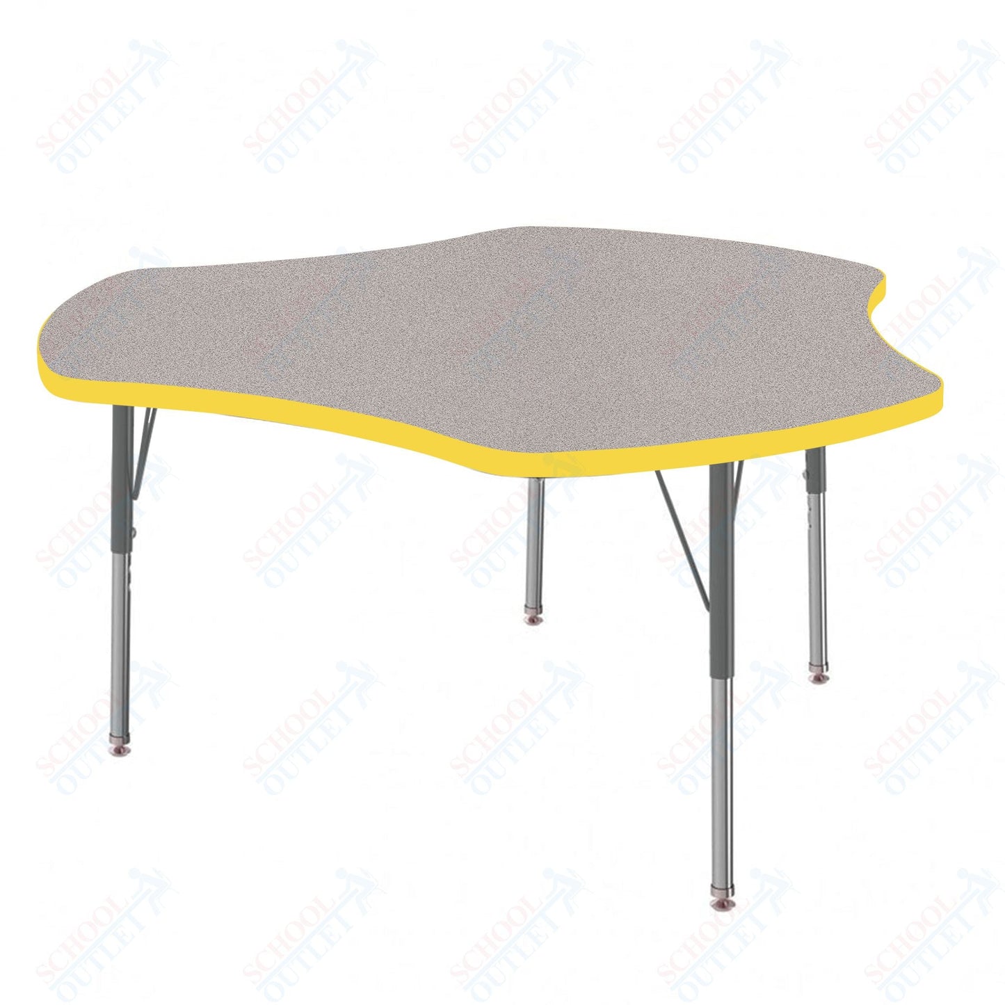 Marco MG2200 Series 48" Triad Preschool Table Adjustable Height 16" - 24" (MG2264 - MA) - SchoolOutlet