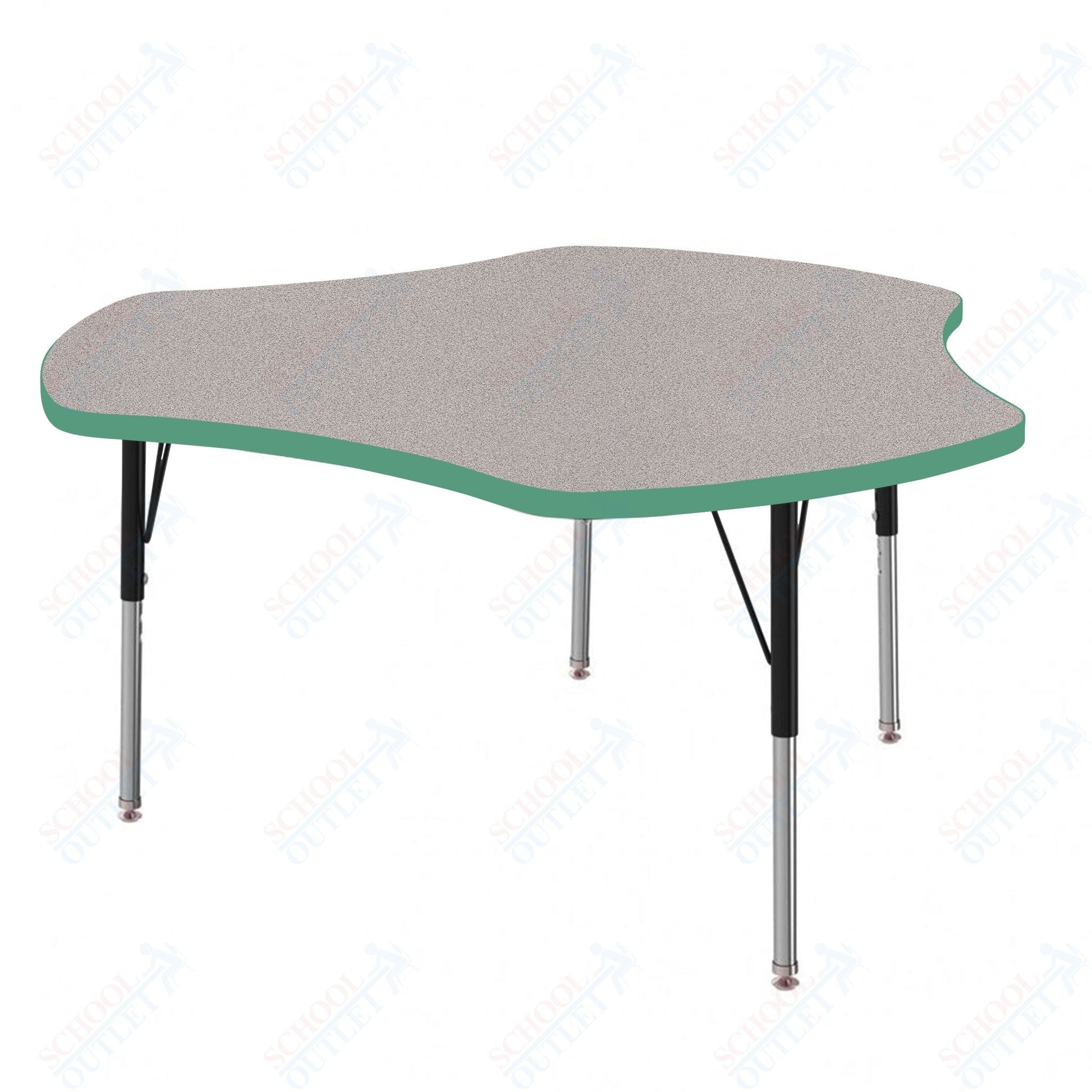 Marco MG2200 Series 48" Triad Activity Table Adjustable Height 21" - 30" (MG2264 - MB) - SchoolOutlet