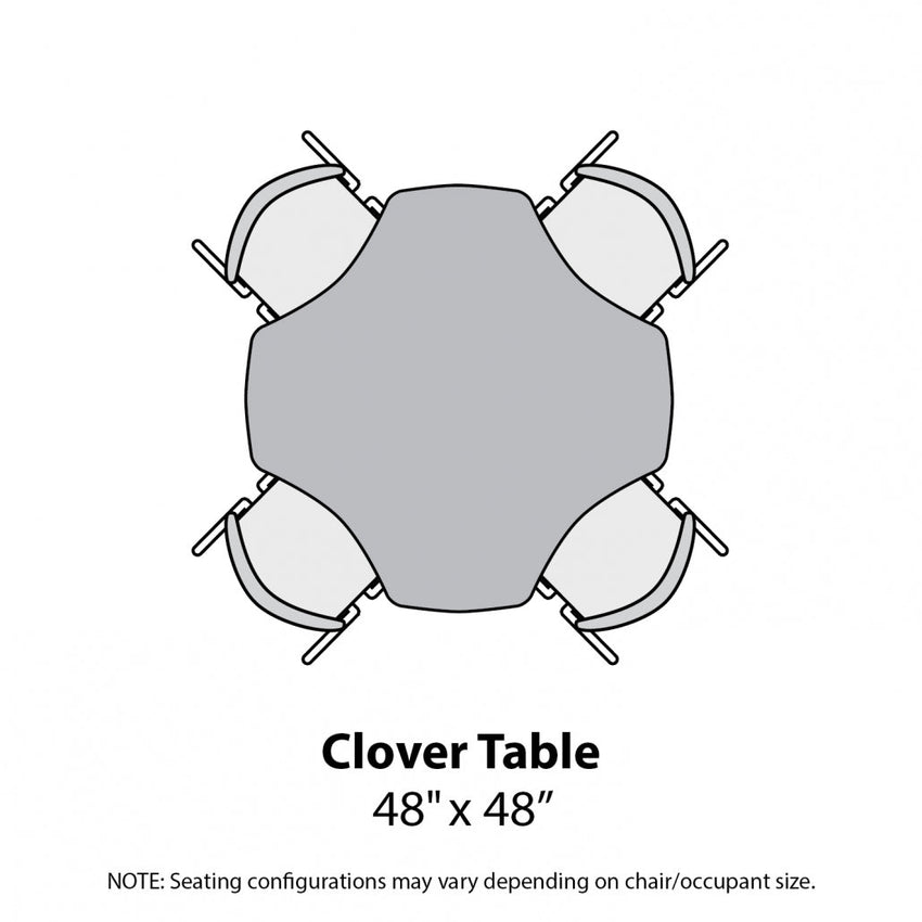 Marco MG2200 Series 48" Clover Preschool Table Adjustable Height 16" - 24" (MG2265 - MA) - SchoolOutlet