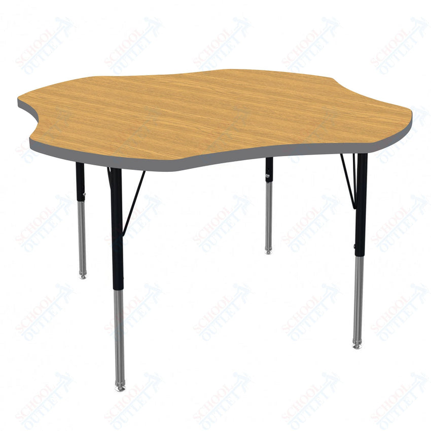 Marco MG2200 Series 48" Clover Preschool Table Adjustable Height 16" - 24" (MG2265 - MA) - SchoolOutlet