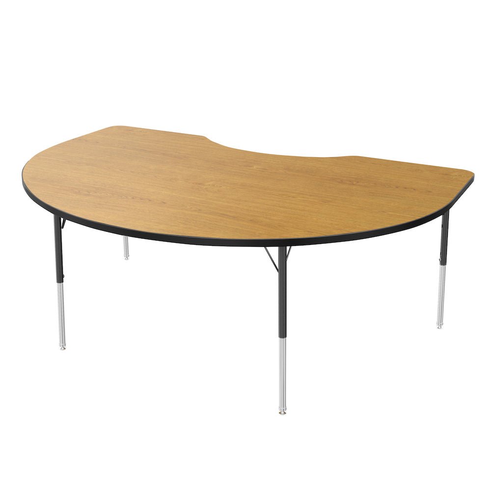 Marco MG2200 Series Kidney Preschool Table 36" x 72" Adjustable Height 16" - 24" (MG2267 - MA) - SchoolOutlet