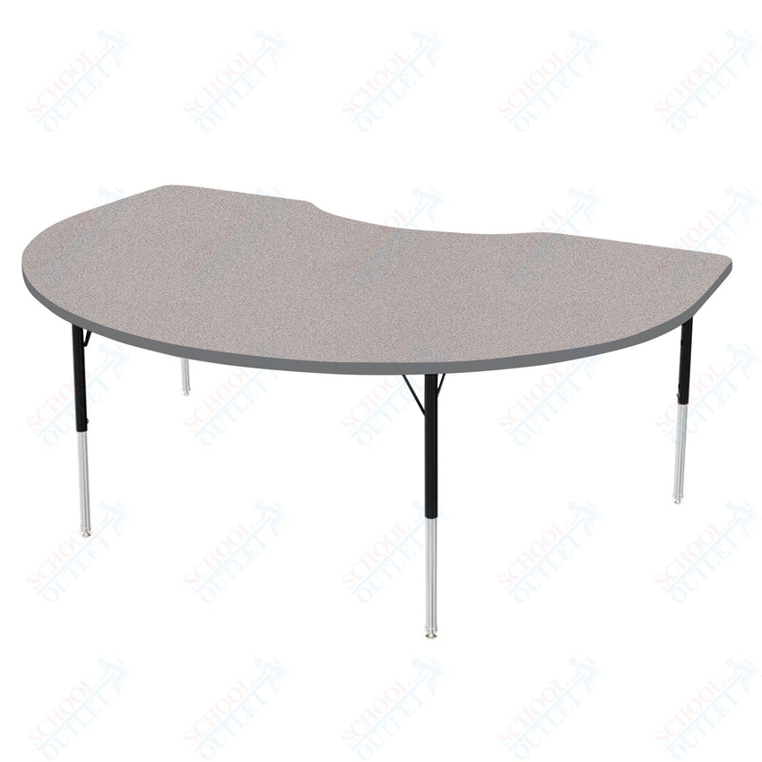 Marco MG2200 Series Kidney Preschool Table 36" x 72" Adjustable Height 16" - 24" (MG2267 - MA) - SchoolOutlet