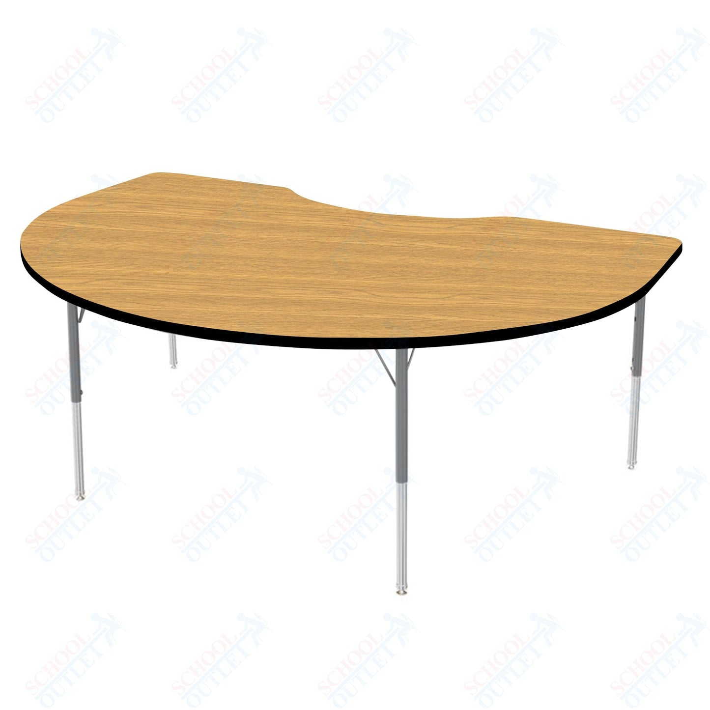 Marco MG2200 Series Kidney Activity Table 36" x 72" Adjustable Height 21" - 30" (MG2267 - MB) - SchoolOutlet