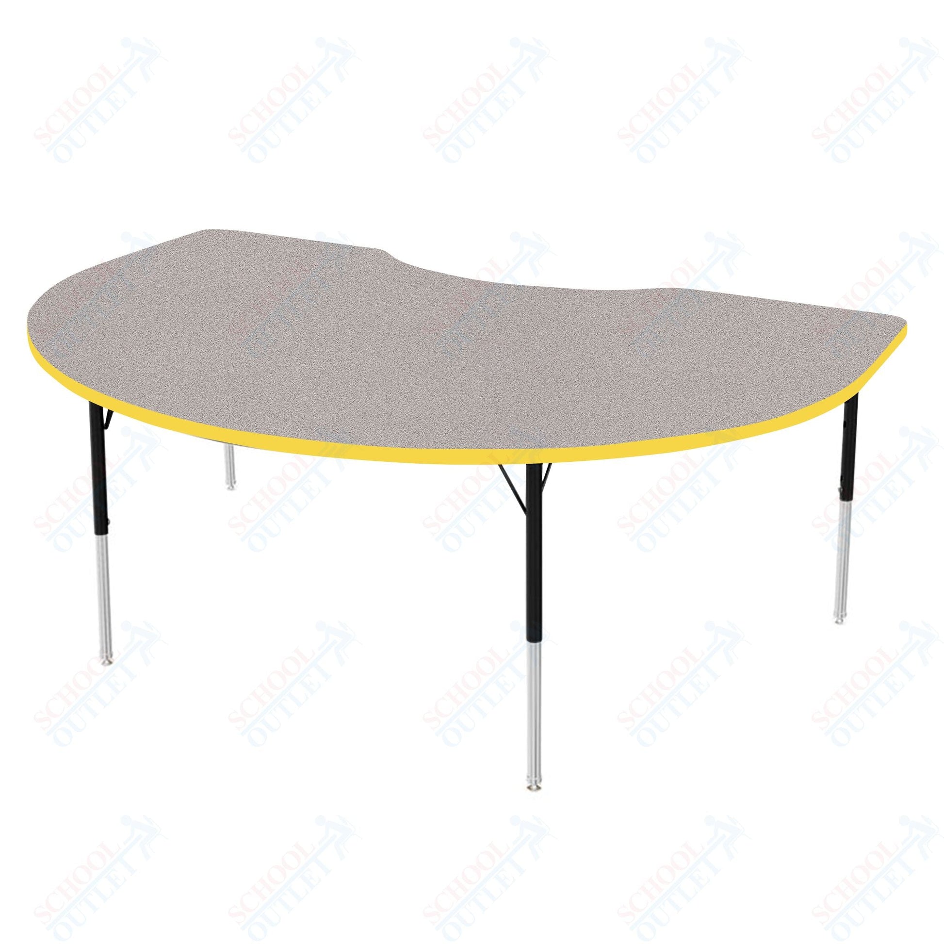 Marco MG2200 Series Kidney Activity Table 36" x 72" Adjustable Height 21" - 30" (MG2267 - MB) - SchoolOutlet