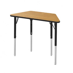 Marco MG2200 Series Trapezoid Preschool Table 24" x 48" Adjustable Height 16"-24" (MG2276-MA)