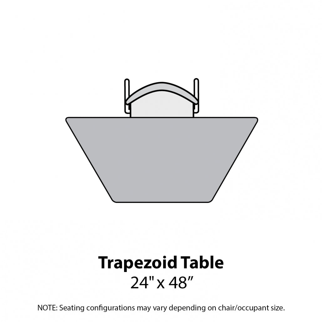 Marco MG2200 Series Trapezoid Activity Table 24" x 48" Adjustable Height 21" - 30" (MG2276 - MB) - SchoolOutlet